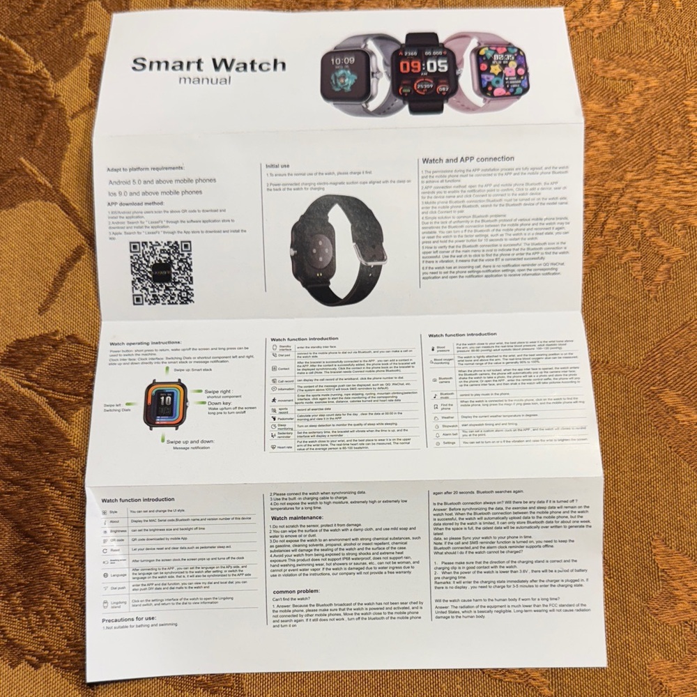 DOVIICO Smart Watch Fitness Tracker Blush Pink w/ Charger - NEW - Picture 3 of 3